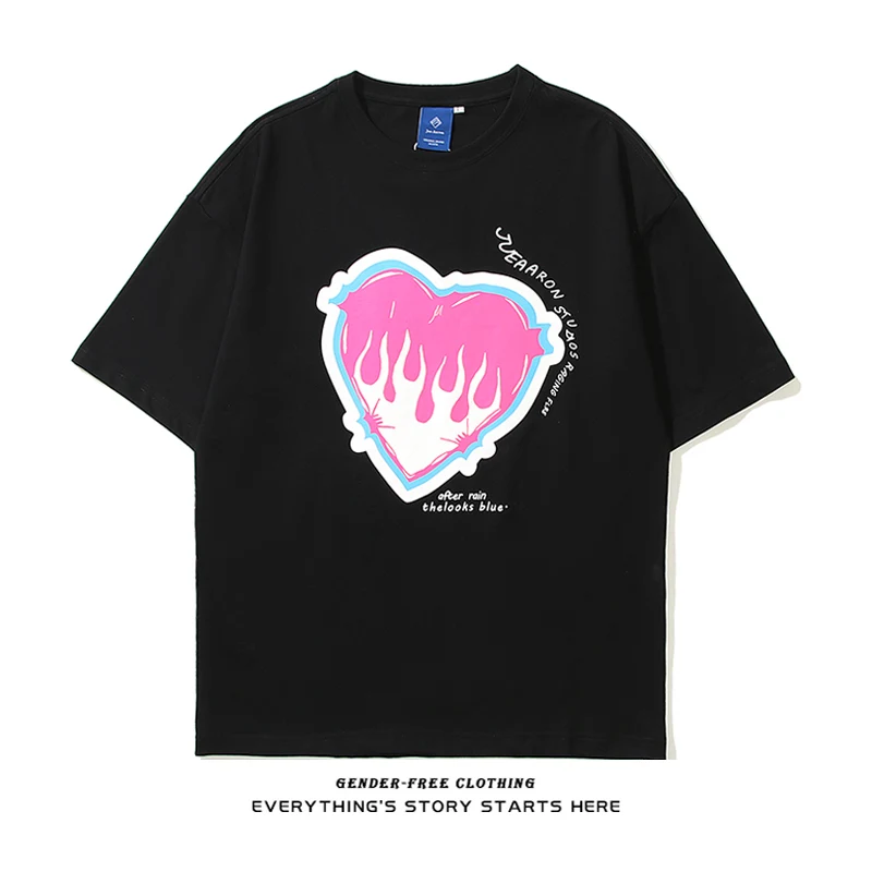 Title 4, Love Print Short-Sleeved T-Shirt for Women and ...