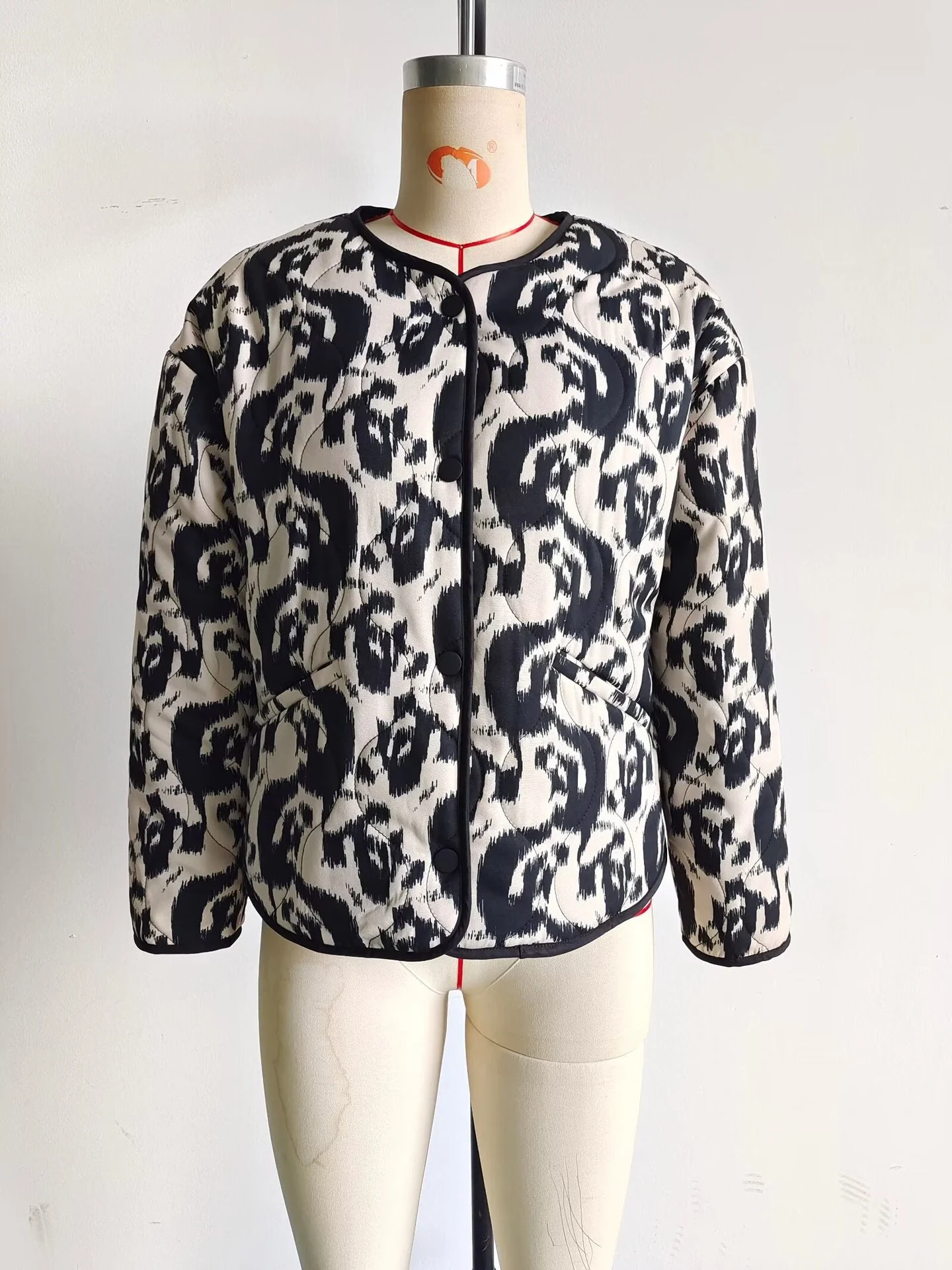 Title 21, Printed French Style Thread Cotton Coat Jacket,...