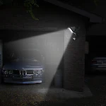 Refletor holofote LED solar com sensor infravermelho e detecção de movimento, iluminação externa potente e econômica. — foto 4