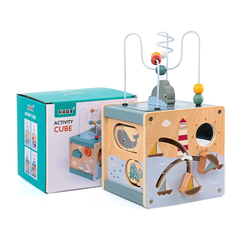 Children's Wooden Beads Treasure Chest Toy A hands-on toy that encourages creativity and the development of fine motor s — photo 8