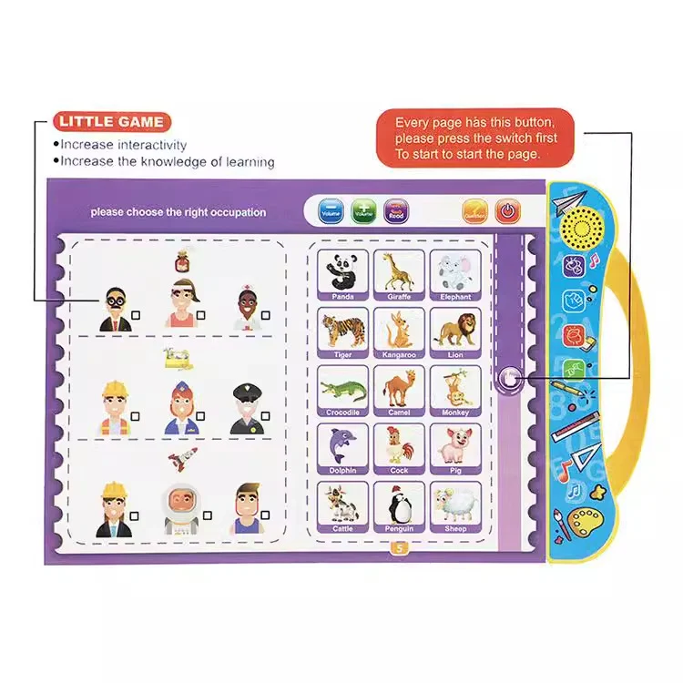 Máquina de Leitura com Pontos em Inglês para Crianças Brinquedos Educativos de Educação Infantil para Iluminação e Aprendizado. — foto 3