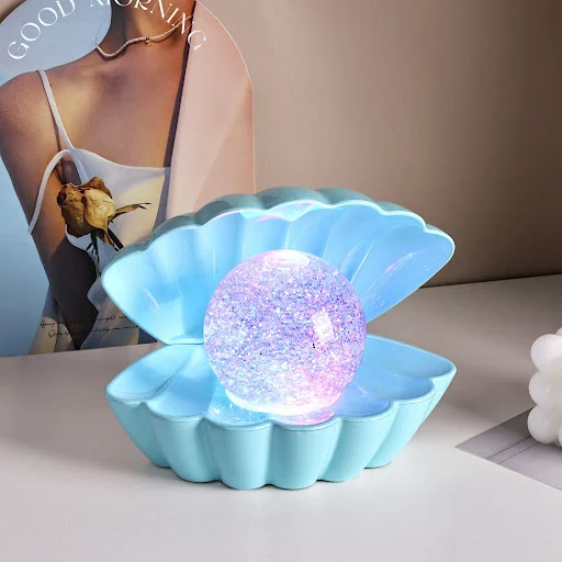 Title 3, Shell-Shaped Neon Ambience Light Decorative Orn...
