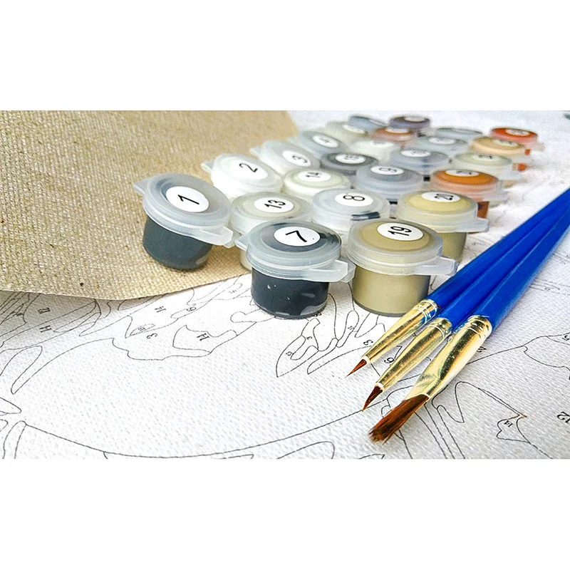 Title 6, Dijital Yağlı Boya Resim Kişiye Özel DIY Çerçev...