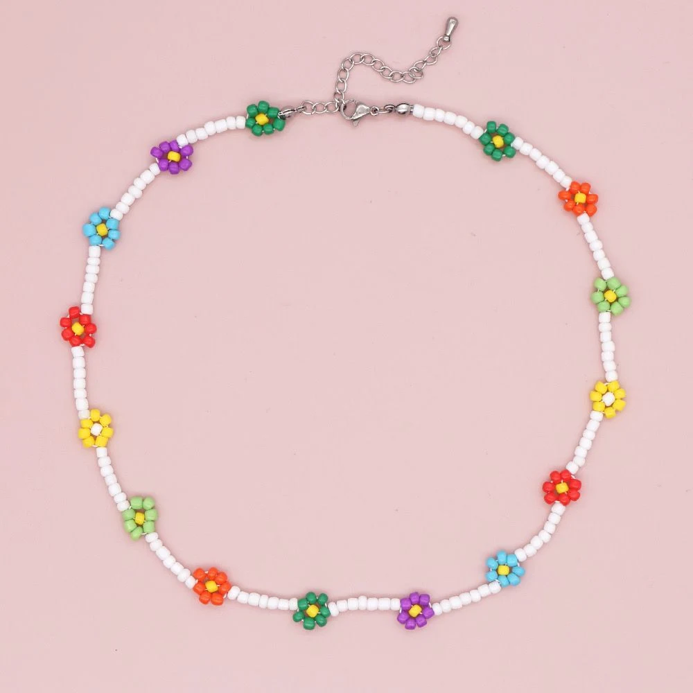 Colar de contas artesanal estilo japonês e coreano, design exclusivo, ideal para looks modernos e elegantes, adicione um toque especial ao seu visual. — foto 11