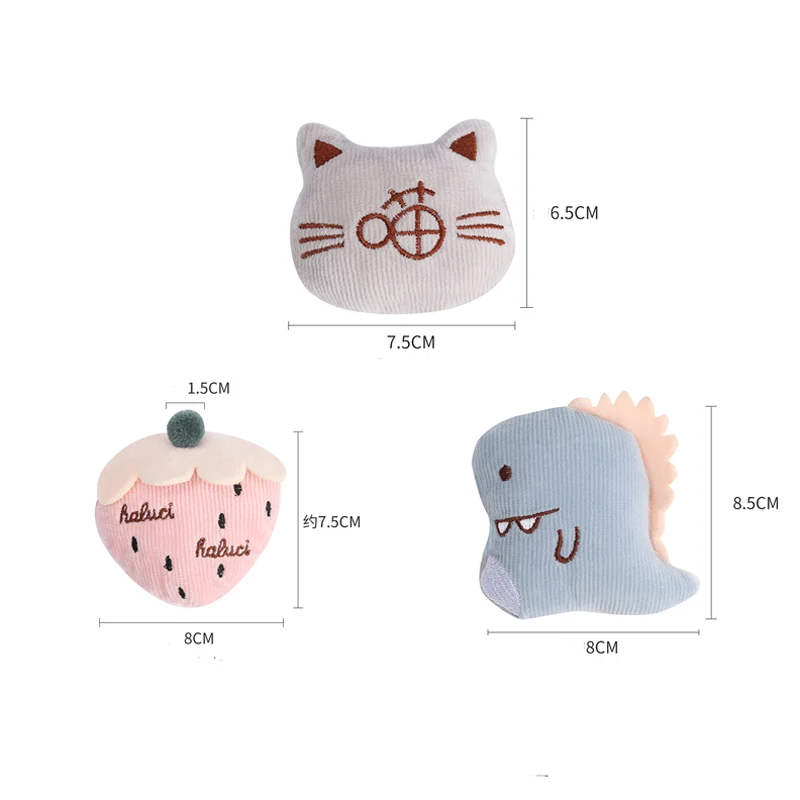 Title 6, 6pcs/lot Cute Dinosaur Plush Cat Toy Adorable P...