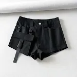 Pantaloncini retro Dark Wind con dettagli effetto attrezzi. Comfort vintage per tutti i giorni. Shorts resistenti e alla moda per ogni attività. — foto 5