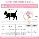 Cute Bowknot Cat Harness Leash Princess Cat Dress Costumes Nylon Kittten Dress Puppy Harness For Chihuahua Teddy Cats Cl — photo 3