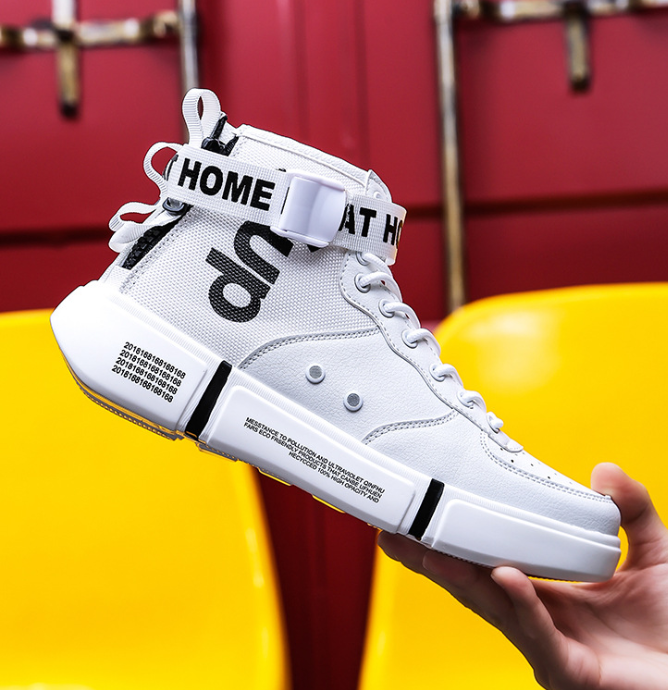 Men's spring and summer high top shoes, large size casual sports footwear, hip hop trend, fashionable and trending men's — photo 3