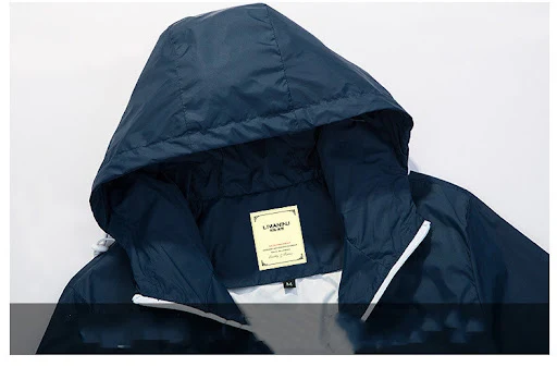 Title 10, Mens Jacket Spring And Autumn Thin Hooded Coup...