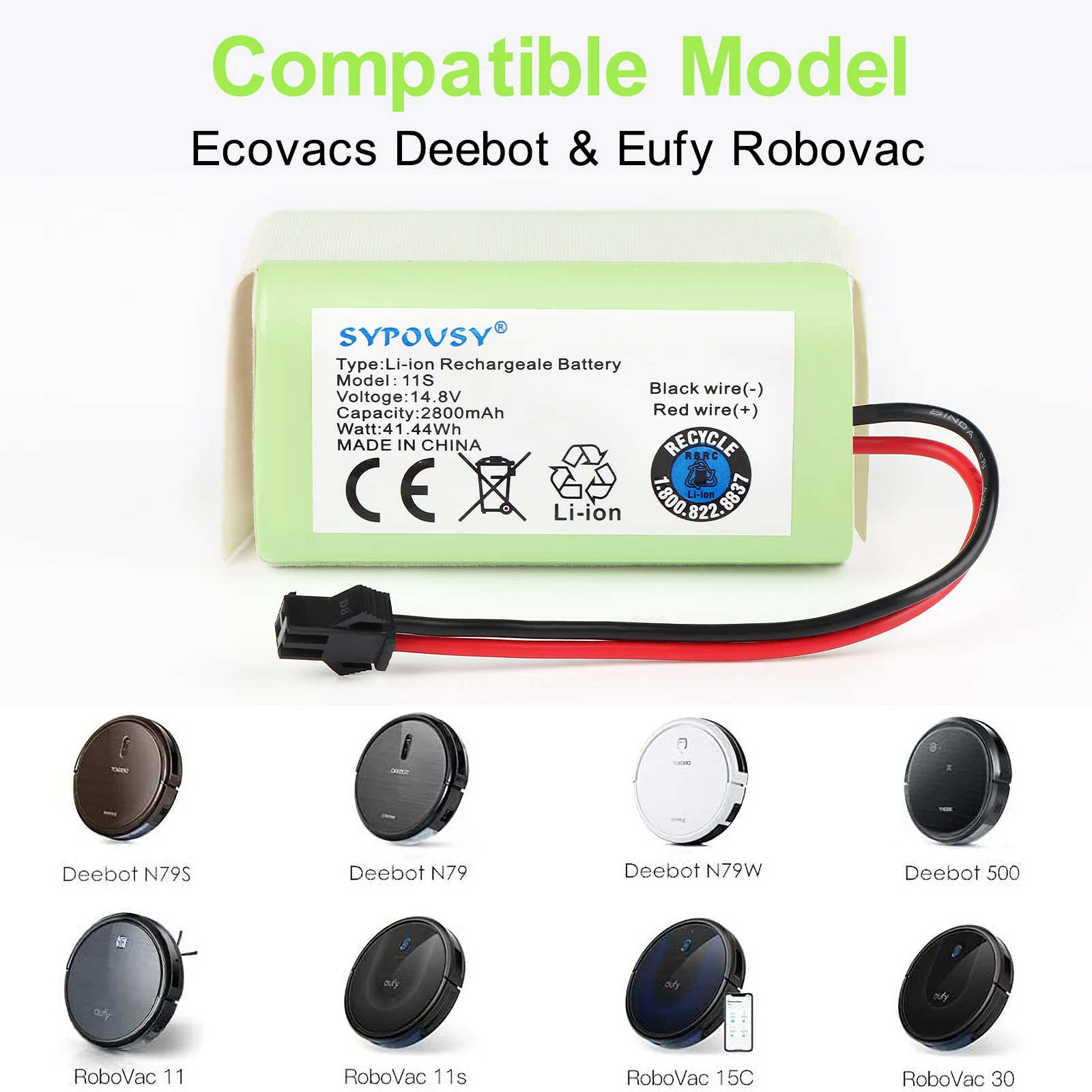 Title 5, 2800MAH 14.8V Lithium Battery providing long-la...