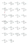 Anel de Letras Chic Feminino Ajustável Personalizado Simples Moda Anéis Jóias Elegante Acessório. — foto 26