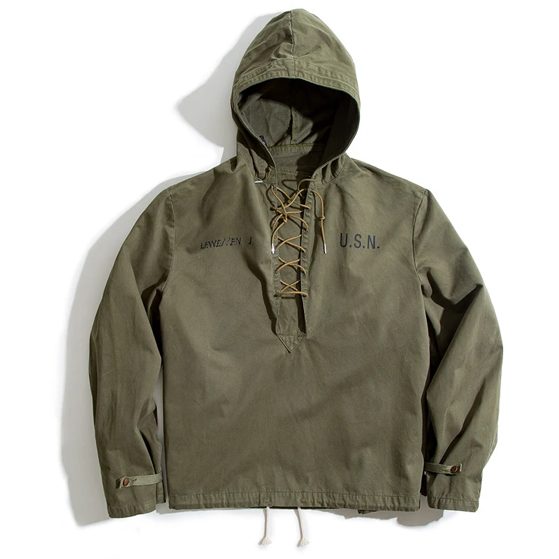 Title 2, Retro Military Wind Deck Suit Short Windbreaker...