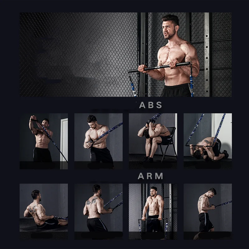 Title 5, Bench Push Puller chest expander fitness equipm...