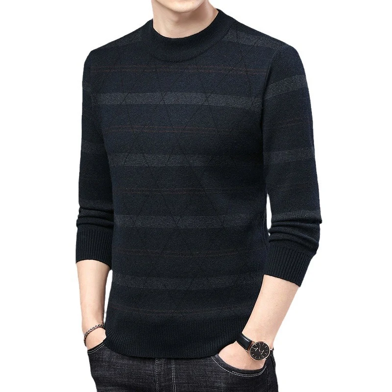 Title 7, Mens Fashion Casual Thickening Sweater Top War...
