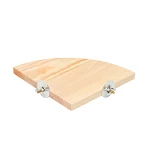 Parrot Bird Wood Perch Stand Platform Rectangle Fan-shaped Shelf Stand Board For Budgie Parakeet Cockatiel Hamster Gerbi — photo 2