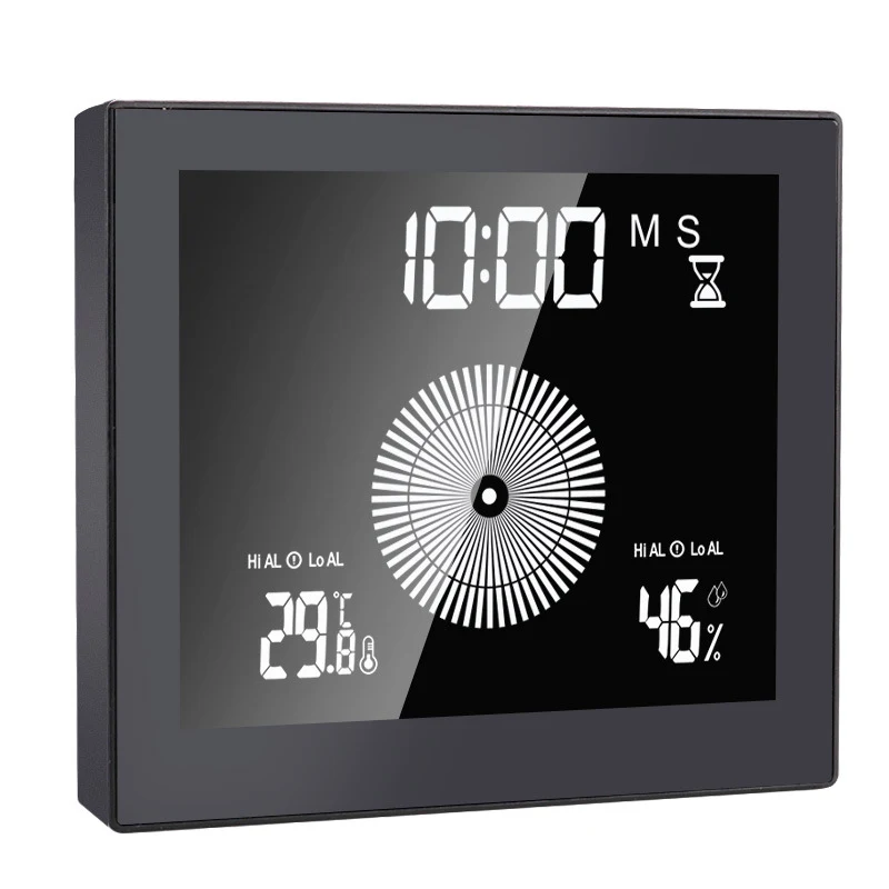 Title 5, Waterproof Bathroom LCD Wall Clock with Countdo...