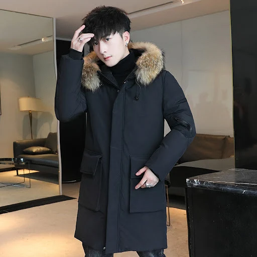 Title 9, Fur Collar Warm Down Padded Workwear for ultima...