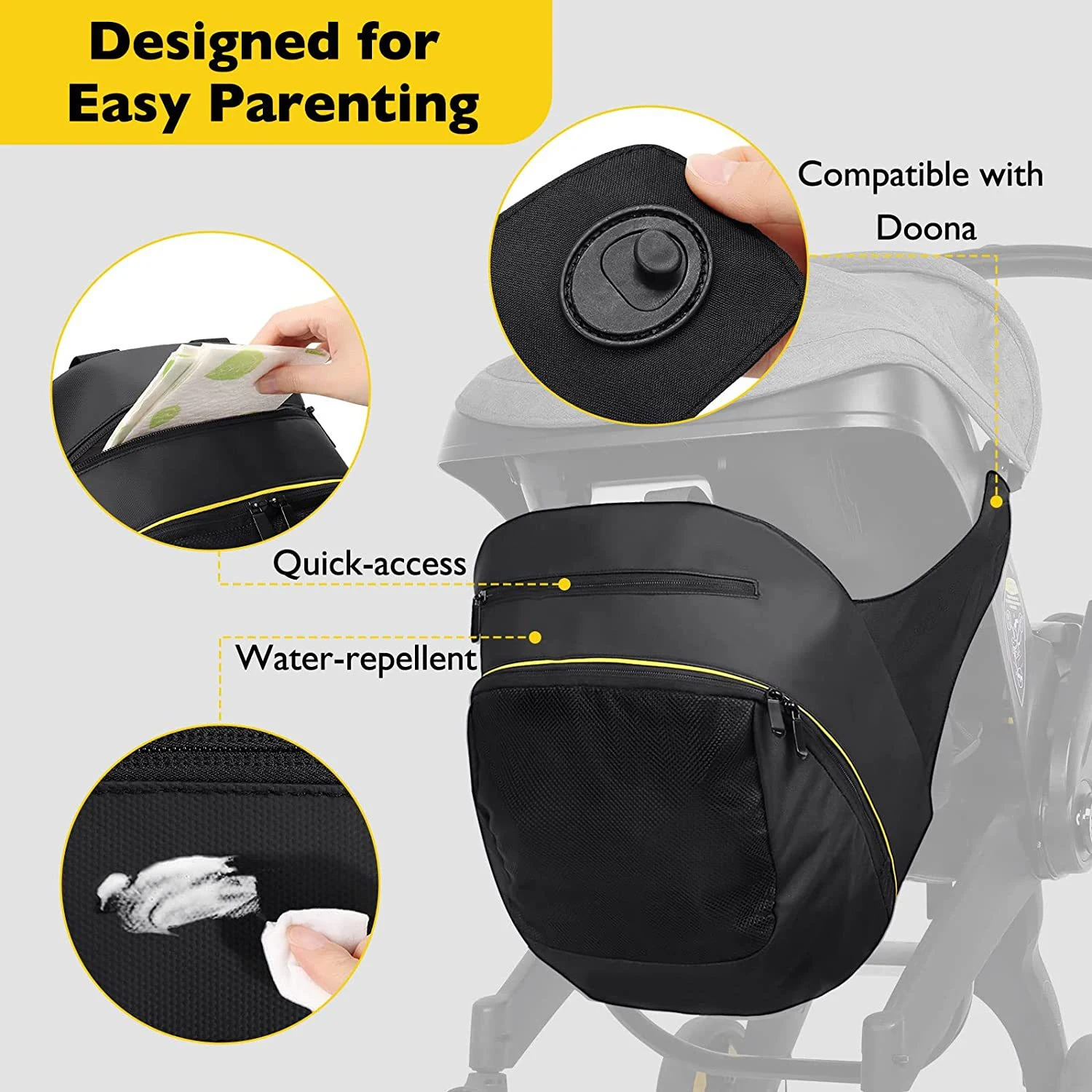 Safety Seat Four-in-one Baby Stroller Dedicated Storage Bag — photo 10