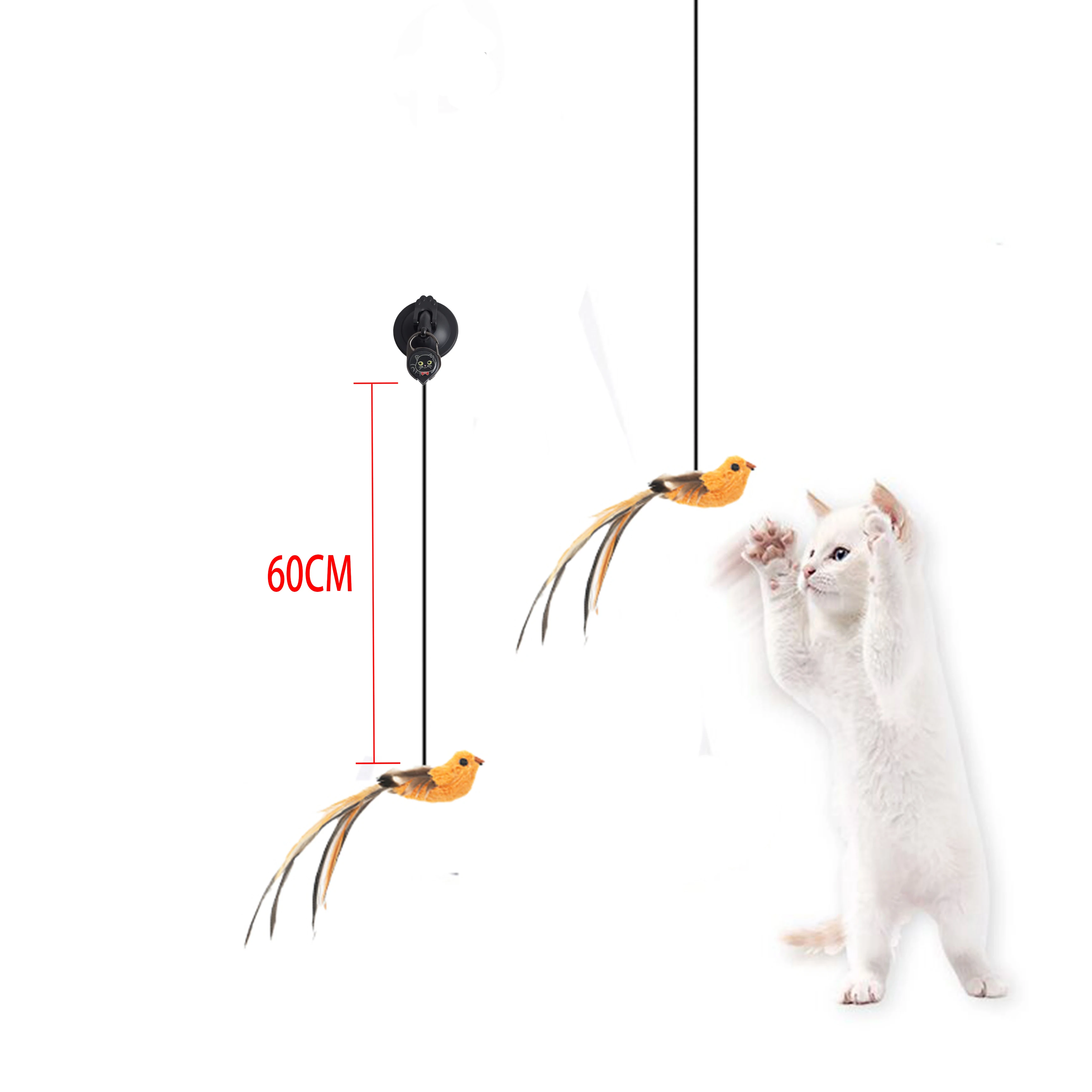Title 2, Juguete interactivo para gatos con movimiento d...