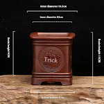 Vaso de areia roxa clássico quadrado em formato de garrafa e palito para mesa, perfeito para decorar e cultivar plantas. — foto 16