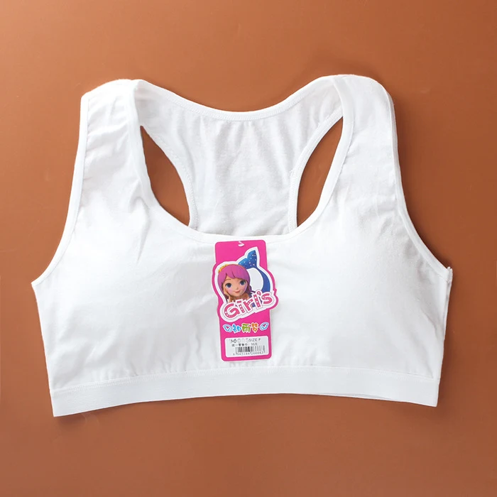 Sports Style Simple Girl Fixed Double Shoulder Strap Underwear, perfect for active girls, providing comfort and support — photo 5