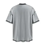Herren T-Shirt mit amerikanischem Angel Print, Fake Zweiteiler, Doppellagig. Nischen-Design, Kurzarm, für einen einzigartigen Look. — foto 3