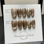 Unhas postiças artesanais Cat Eye Série Wear, removíveis, perfeitas para um visual impactante, fáceis de aplicar e reutilizáveis, sem danificar. — foto 14