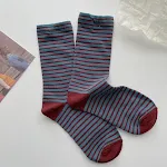 Vintage Stripe Women's Contrast Color Tube Socks Comfortable and Stylish Retro Socks for Women, Perfect for Everyday Wea — photo 16