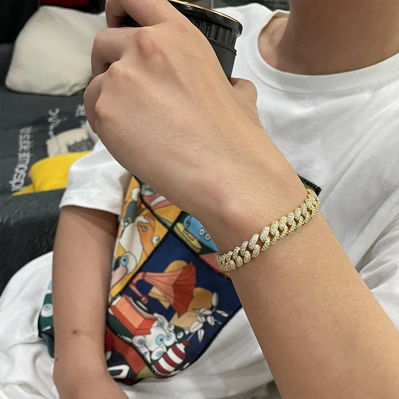 Cuban Link Armband Heren Sterling Zilver Hip Hop Koppel Eenvoudige Hand Sieraden — foto 10