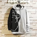 Men's Hoodie Loose Large Size Color Matching Bear Hooded Jacket, Comfortable & Stylish for Everyday Wear. — photo 10