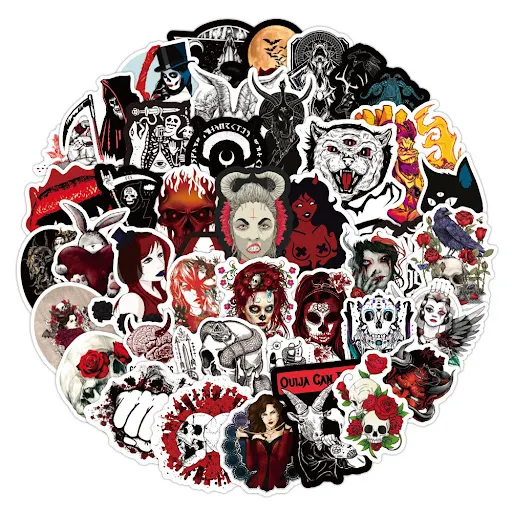 Title 3, 100 Gothic Demon Dark Red Series Graffiti Stick...