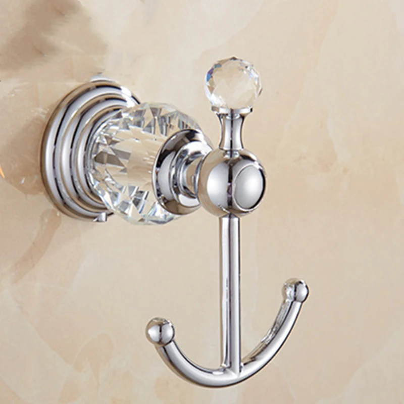 Title 2, European Style Silver Crystal Towel Rack Set To...