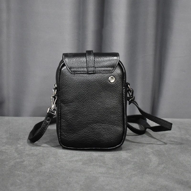 Title 5, Bolsa Diagonal Feminina de Couro de Vaca para C...