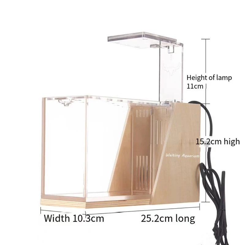 Title 9, Weiting desktop fish tank without water change ...