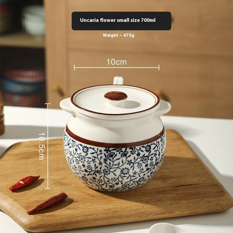 Lard Jar Kitchen Ceramic Seasoning Jar. A stylish way to store salt, spices, and herbs while adding a rustic touch to yo — photo 5