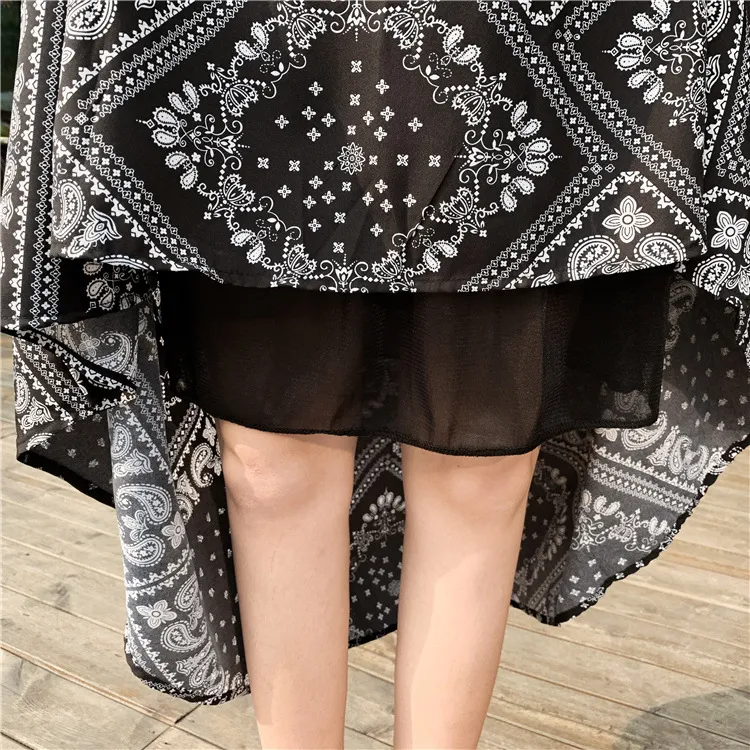 Title 4, Retro Fashion Ethnic Big Swing A-line Skirt for...