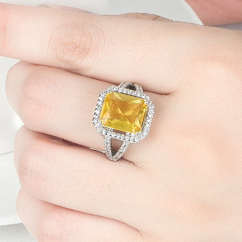 Anel de cristal com coração oceânico para mulheres Demonstre amor com esta joia deslumbrante, perfeita para presentear ou para você mesma. — foto 4