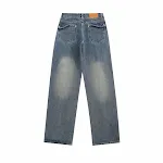 Washed and Worn Casual Loose Straight Jeans. Offers relaxed comfort and everyday style with a versatile fit for a laid-b — photo 5