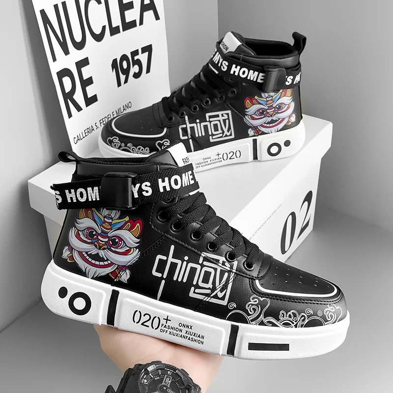 High-top Summer Casual Sports Basketball Sneakers for Men, breathable and comfortable, perfect for casual wear and athle — photo 4