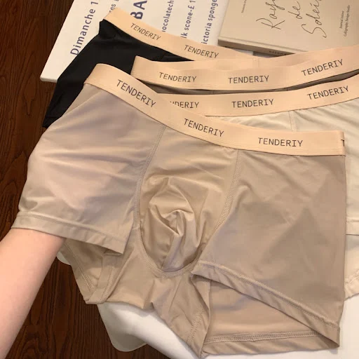 Title 4, Boxers en coton Ice Silk pour hommes, adolescen...