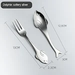 Creative Cute Dolphin 304 Stainless Steel Coffee Knife and Fork Set. Enjoy your coffee and meals with this adorable and — photo 25