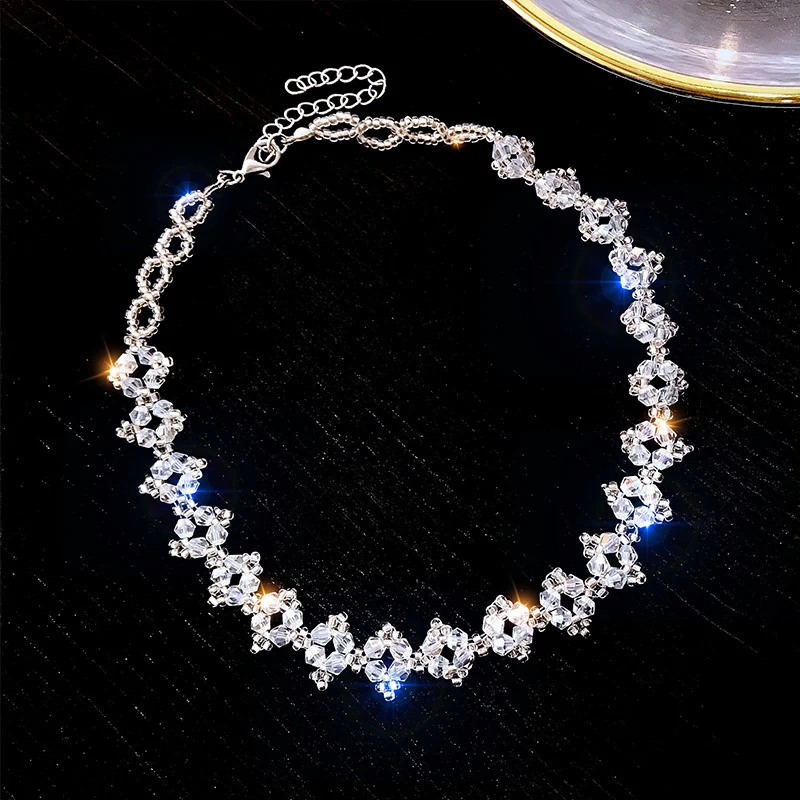 Title 2, Colar de cristal feminino, simples, gracioso e ...