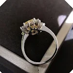 Anel de zircão com diamante amarelo, pulseira de noiva para jantar de casamento, um presente elegante e memorável. — foto 8