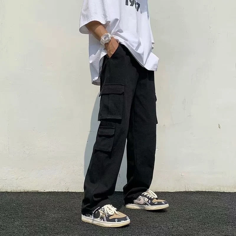 Pantaloni Loose a Gamba Dritta Tendenza. Comfort e stile senza compromessi. Perfetti per un look casual e alla moda, adatti a ogni occasione. — foto 3