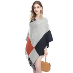 Large Plaid Navy Blue Gray