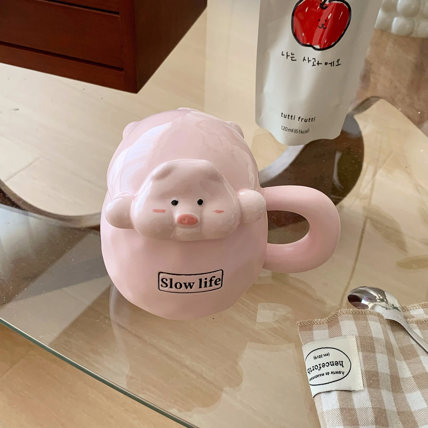 Cute Water Glass Couple's Creative and Beautiful Birthday Gift with Lid. A thoughtful and charming gift for a couple. — photo 3