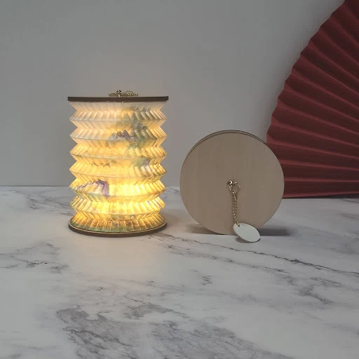 Title 2, Folding Small Lantern for Cultural and Creative...