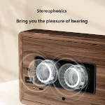 Bluetooth Audio Walnut Solid Wood Halloween Decoration Ornament. Enhance your festive decor with music and unique design — photo 5
