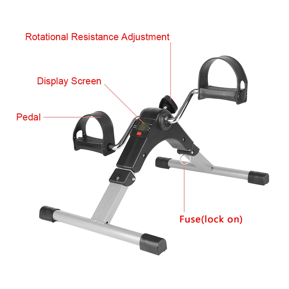 Mini bicicleta de spinning para exercícios em casa, silenciosa e eficiente. Fortalece músculos, queima calorias e melhora a saúde cardiovascular. — foto 2