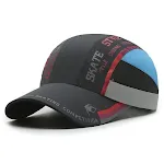 Boné de beisebol masculino de verão de secagem rápida com costura estampada. Leve e respirável, ideal para sol e esportes ao ar livre. — foto 16